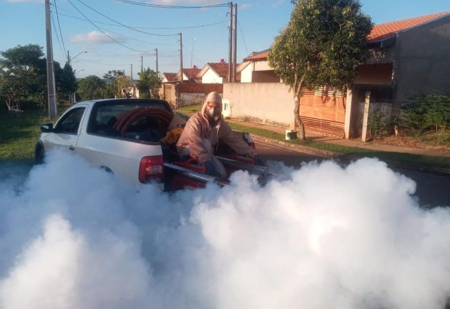 Condomínio Estocolmo recebe fumacê nesta terça-feira (02) em São Joaquim da Barra 